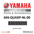 Yamaha - Quad pt&t rocker switch panel - 6X6-QUADP-NL-00