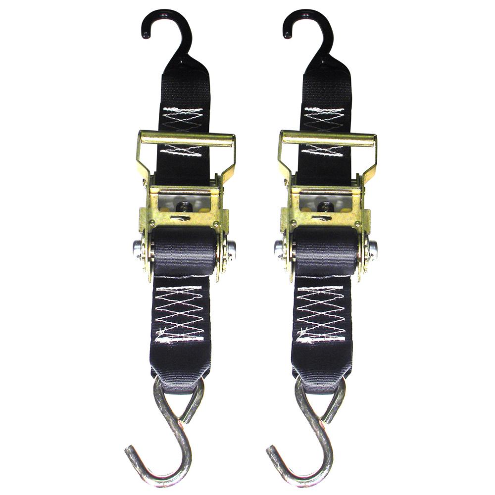 Precisioncut Inc - 2 HVY DTY RATCHET T-DOWN 3',RATCHET TRANSOM TIE DOWN - R2TTD3