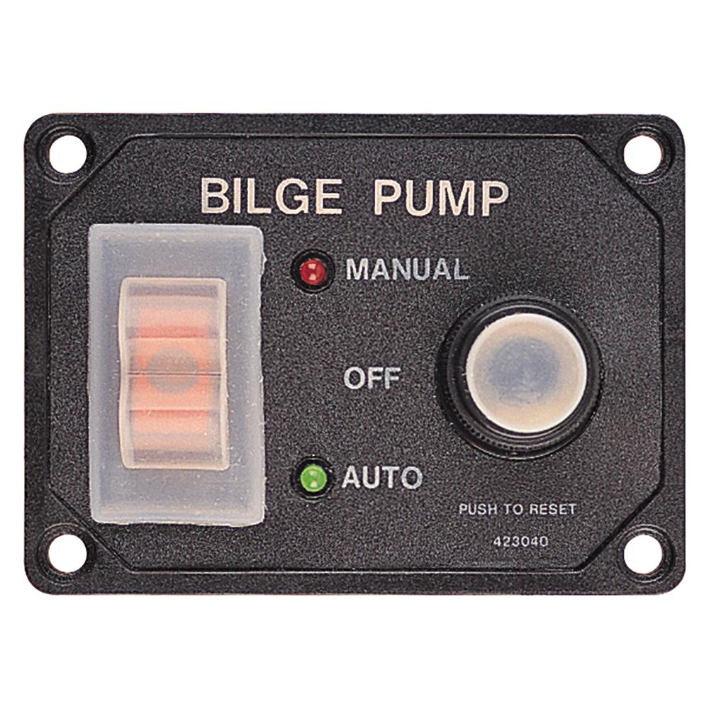 Sea-Dog Splash Guard Bilge Pump Panel w/Circuit - 423046-1