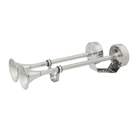 Marinco - Dual Trumpet Electric Horn Stainless Steel - 10029XLP