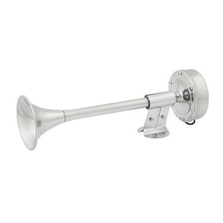 Marinco - Compact Single Trumpet Electric Horn 12V Stainless Steel - 10010