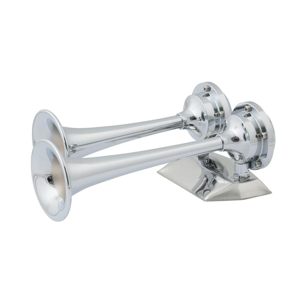 Marinco - Dual Trumpet Mini Air Horn Chrome Plated - 10108