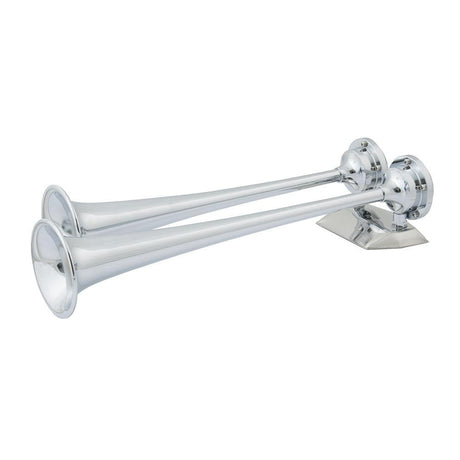 Marinco 24V Chrome Plated Dual Trumpet Air Horn - 10624