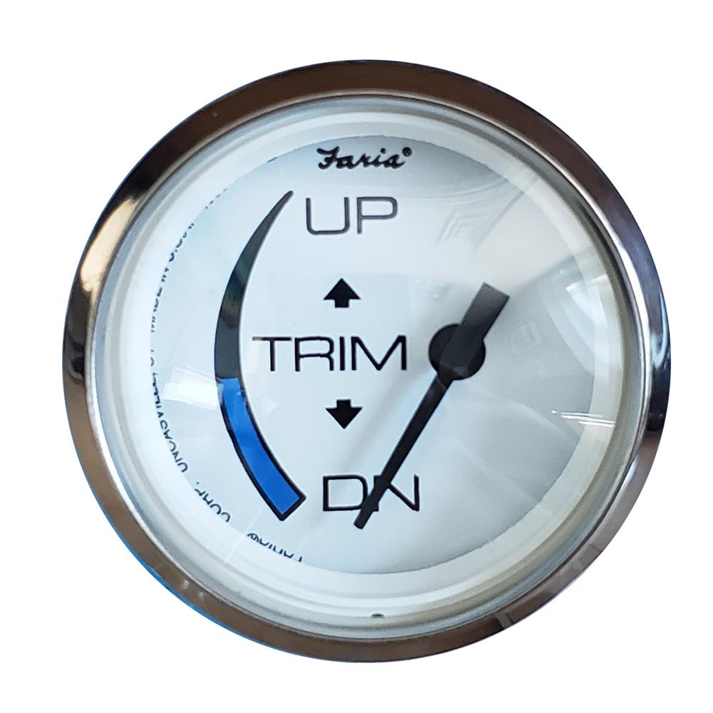 Faria Chesapeake White SS 2" Trim Gauge f/Honda Engines - 13889