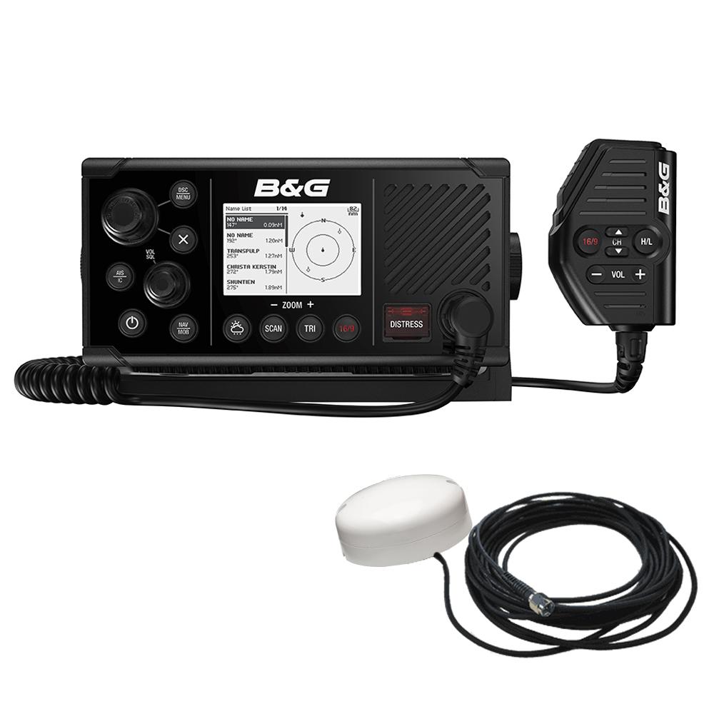 B&G V60-B VHF Marine Radio w/DSC, AIS (Receive & Transmit) & GPS-500 GPS Antenna - 000-14819-001