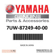 Yamaha - Plate - 7UW-87249-40-00