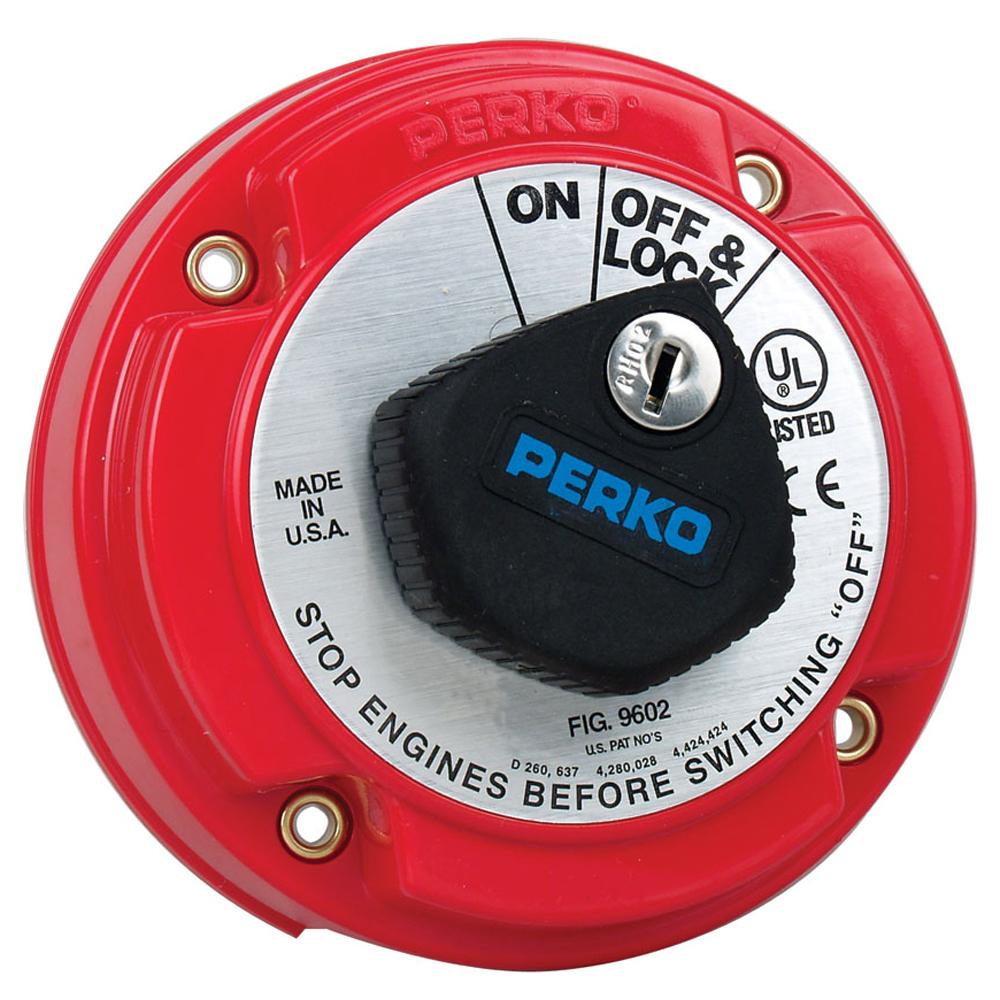 Perko Medium Duty Main Battery Disconnect Switch w/Key Lock - 9602DP