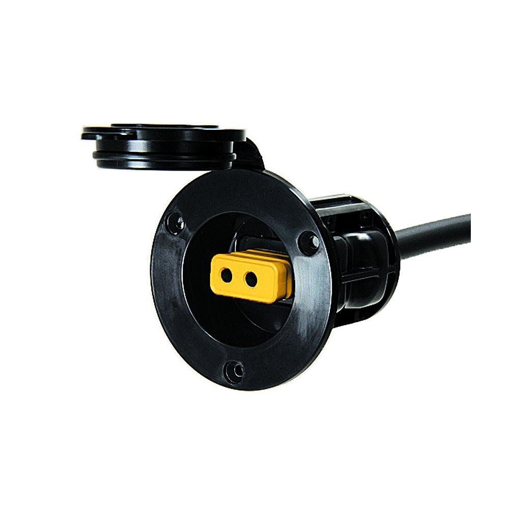 Cannon Flush Mount Power Port - Black - 1903012