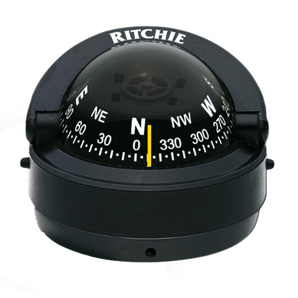 Ritchie - S-53 Explorer Compass - Surface Mount - Black - S-53