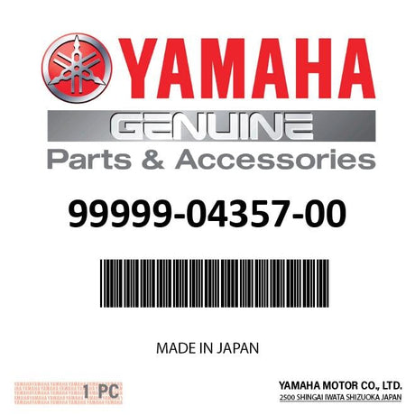 Yamaha - Plate and gasket, 2 - 99999-04357-00