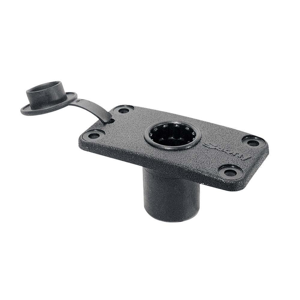 Scotty 244 Flush Deck Mount w/Rain Cap - 244-BK