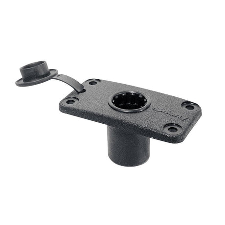 Scotty 244 Flush Deck Mount w/Rain Cap - 244-BK