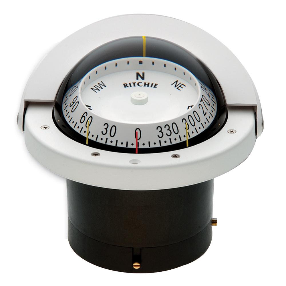 Ritchie - FNW-203 Navigator Compass - Flush Mount - White - FNW-203