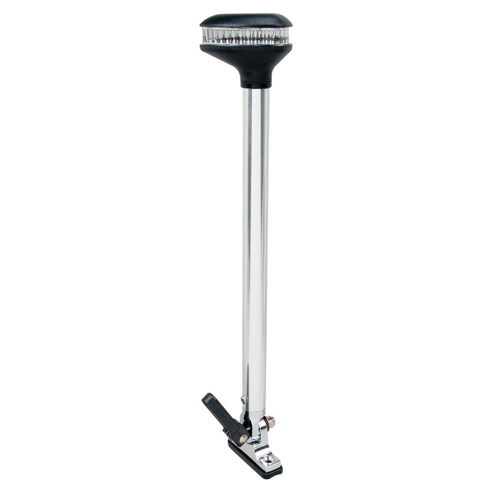 Perko Stealth Series - L.E.D. Fold Down All-Round Light - Vertical Mount 13-3/8" Height - 2NM Range - 1642DP0CHR