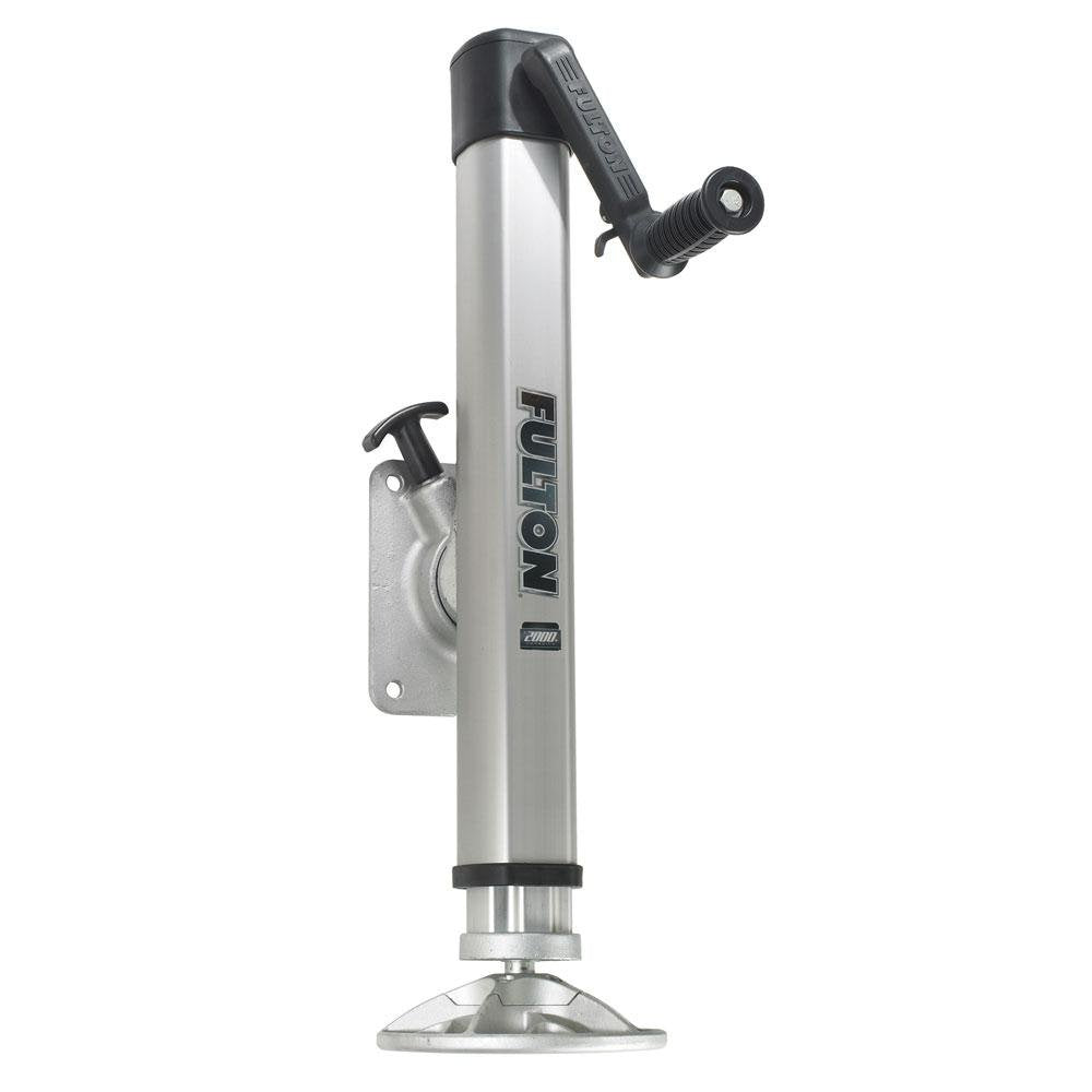 Fulton F2 Trailer Jack Bolt-On 2,000 lbs. Lift Capacity Adjustable Swivel w/Footplate - 1413230134