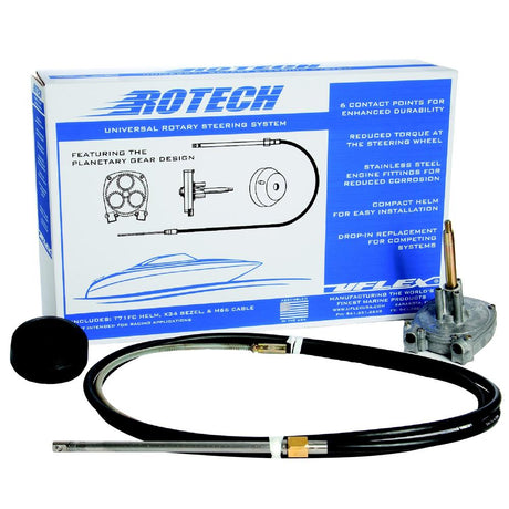 UFlex - Rotech -13' Rotary Steering Package - Cable, Bezel, Helm - ROTECH13FC