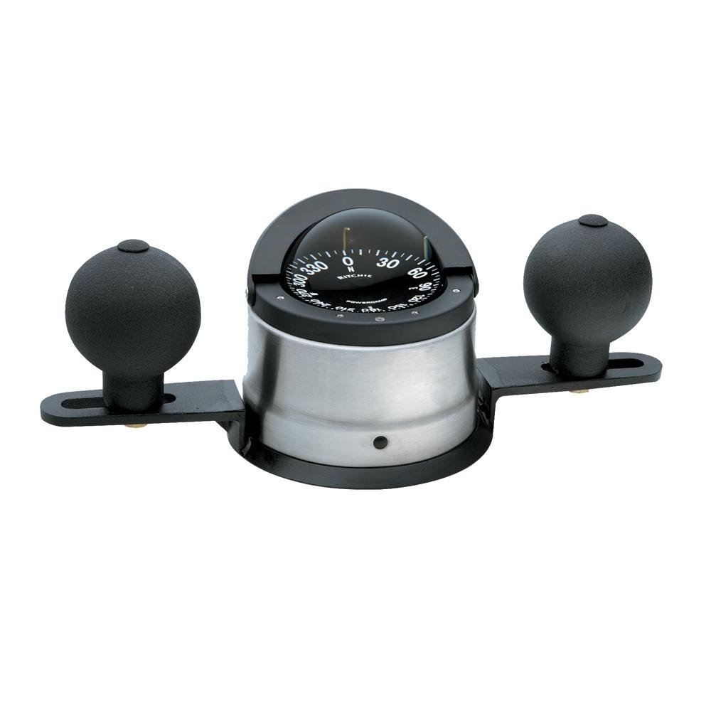 Ritchie - Navigator Steel Boat Compass - Binnacle Mount - Stainless Steel/Black - B-200P