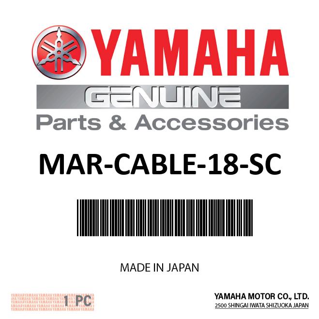 Yamaha - Premier II Control Cable - 18 foot - MAR-CABLE-18-SC