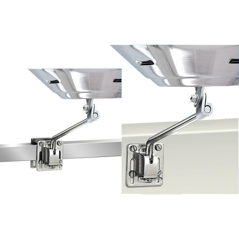 Magma Square/Flat Rail Mount or Side Bulkhead Mount f/Kettle Series Grills - A10-240