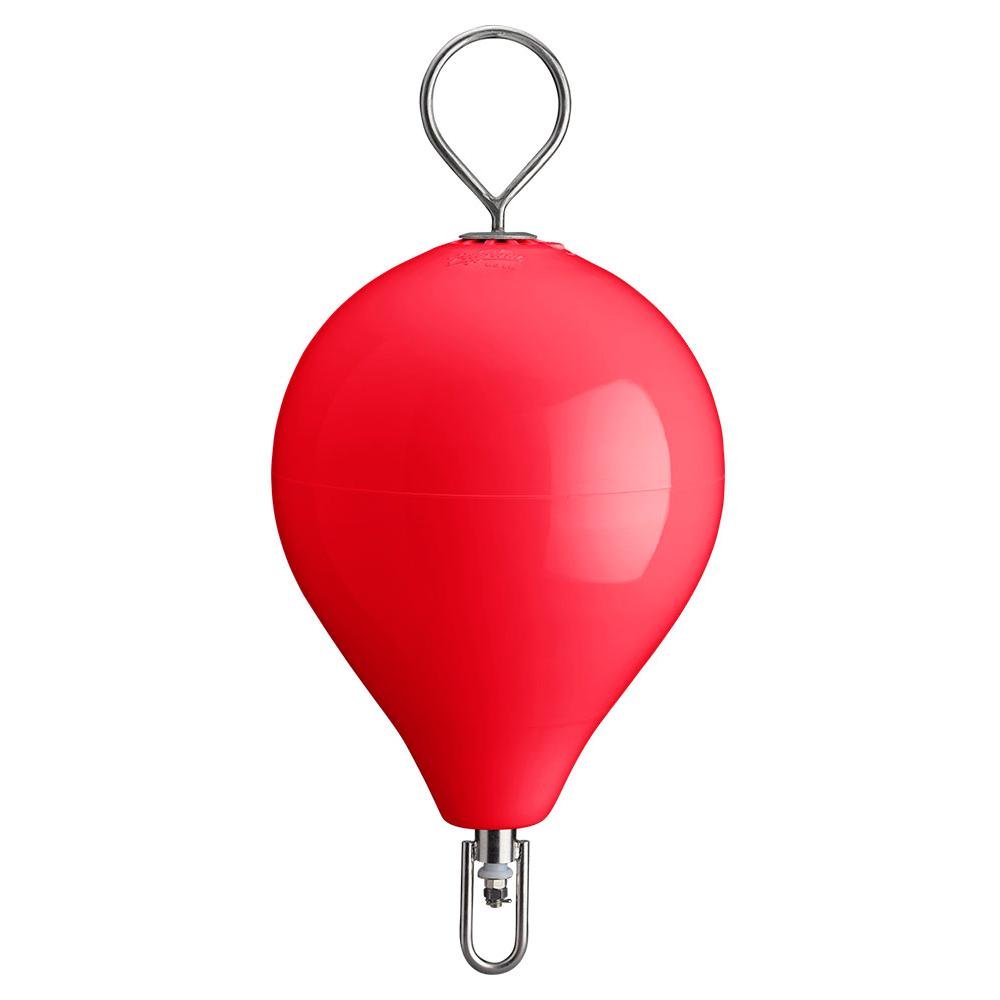 Polyform - Mooring Buoy w/Stainless Steel - 17" x 22" - Red - CM-3SS-RED