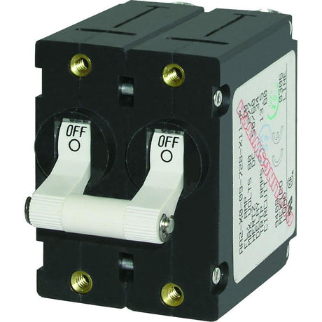 Blue Sea 7238 A-Series Double Pole Toggle - 30AMP - White - 7238