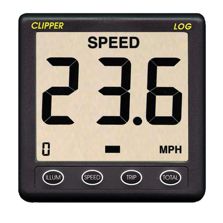 Clipper Speed Log Instrument w/Transducer & Cover - CL-S