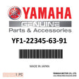 Yamaha - SPRING,ROD - YF1-22345-63-91