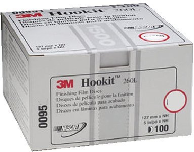 3M - Hookit Finishing Film Abrasive Disc 260L - 6 inch - P1500 Grade - 100 Pack - 00950
