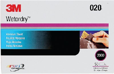 3M - Imperial Wetordry Paper Sheets - 9 inch x 11 inch - P600 Grit - 50 Pack - 02036