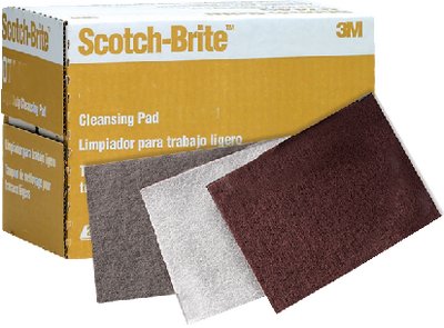 3M - Scotch-Brite Ultra Fine Hand Pad - Grey - 6 inch x 9 inch - 20 Pack - 04028