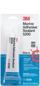 3M - Marine Adhesive Sealant 5200 - Black - 3 oz - 05205