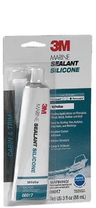 3M - Marine Grade Silicone Sealant - White - 3 oz - 08017