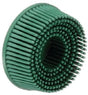 3M - Scotch-Brite Roloc Bristle Disc - Green - 3 inch x 5/8 inch - Tapered - 10 Pack - 18734