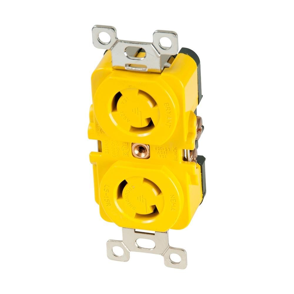 Marinco - 4700CR 15A/125V Duplex Locking Receptacle - 4700CR