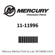 Mercury - Nut - 11-11996