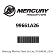 Mercury - Swivel pin asy-bk - 99661A26