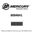 Mercury - Rotor - 8084841