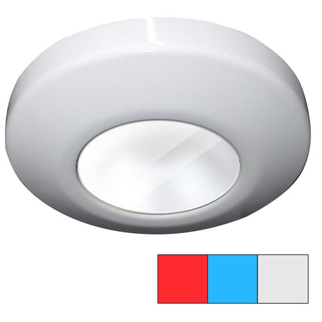 I2Systems - Tri-Light - LED Surface Light - Red, Cool White & Blue - White Finish - P1120Z-31HAE