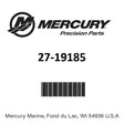 Mercury - Gasket - 27-19185