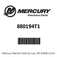 Mercury - Cover asy-f wheel - 880194T1