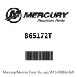 Mercury - Bracket-coil - 865172T