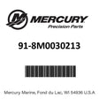Mercury - Tool-propshaft - 91-8M0030213