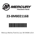 Mercury - Restrictor kit - 23-8M8021168