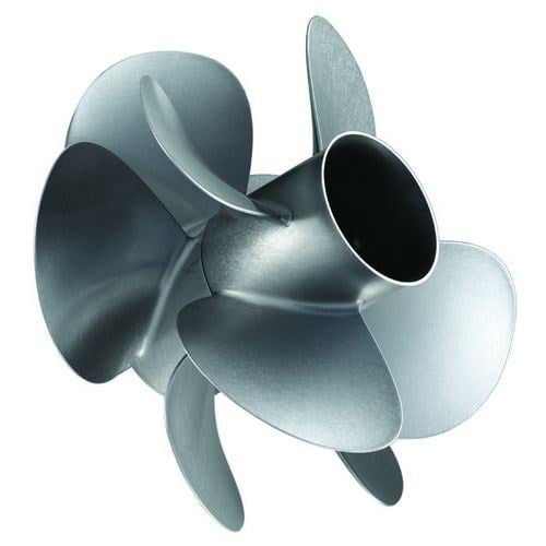 Mercury - M-Series Stainless Steel Propeller - 5-Blade Forward - 4-Blade Rear - Up to 700 HP - 48-8M8023900