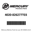 Mercury - Cowl-bot-port-blk - 4020-826277T03