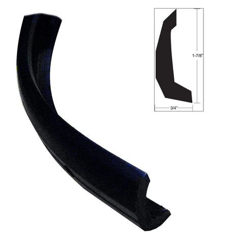 TACO - Semi-Rigid Rub Rail Kit - Black with No Insert - 30' - V11-4135BKA30-3