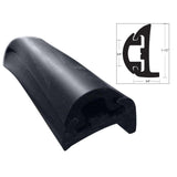 TACO - Semi-Rigid Rub Rail Kit - Black with Black Insert - 50' - V11-9795BBK50D-2