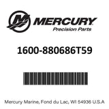 Mercury - Gearcase Assembly Complete - 30 Inch Driveshaft (CXXL Model) - Fits 6 Cylinder Verado with 4.80 Inch Torpedo Diameter - 1600-880686T59