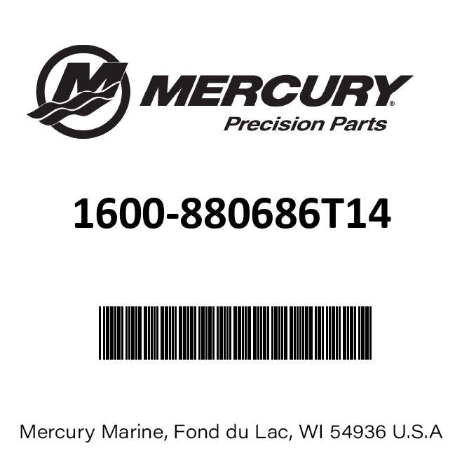 Mercury - Gearcase Assembly Complete - 25 Inch Driveshaft - Fits 6 Cylinder Verado with 4.80 Inch Torpedo Diameter - 1600-880686T14