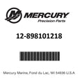 Mercury - Washer - 12-898101218